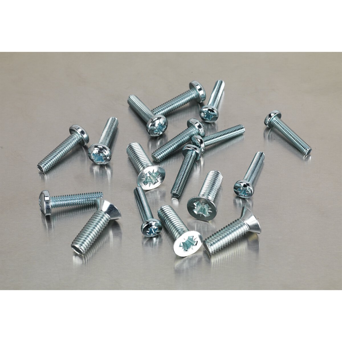 Machine (Body) Screw Assortment 264pc M5-M8 Countersunk DIN 965Z & Pan Head DIN 7985Z Pozi - Metric