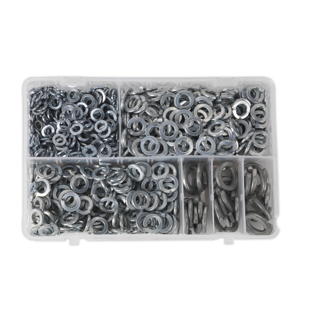 Spring Washer Assortment 1010pc M6-M16 Metric Zinc DIN 127B