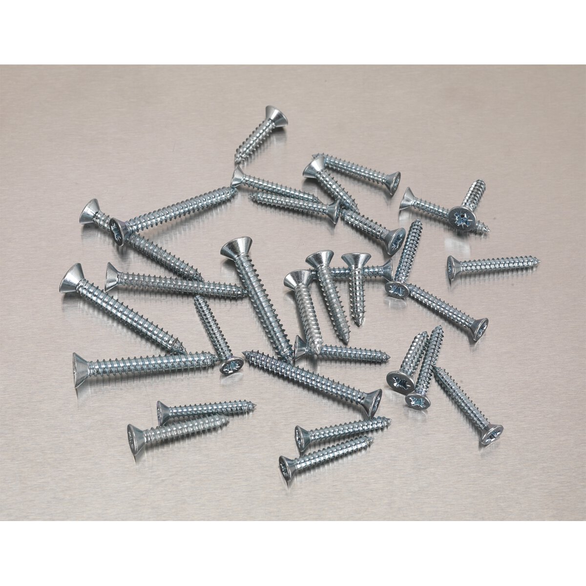 Self Tapping Screw Assortment 510pc Countersunk Pozi Zinc DIN 7982