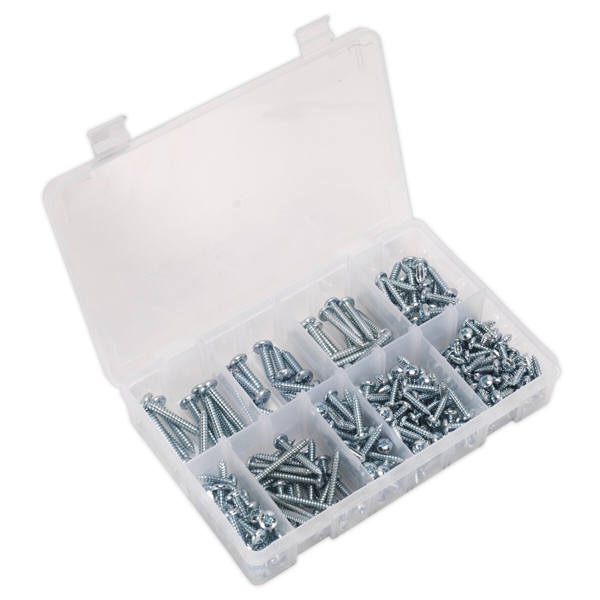 Self Tapping Screw Assortment 305pc Pan Head Pozi Zinc DIN 7981CZ