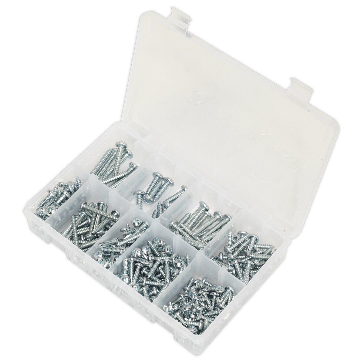 Self Tapping Screw Assortment 305pc Pan Head Pozi Zinc DIN 7981CZ