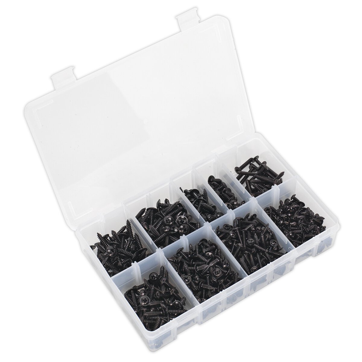 Self Tapping Screw Assortment 700pc Flanged Head BS 4174