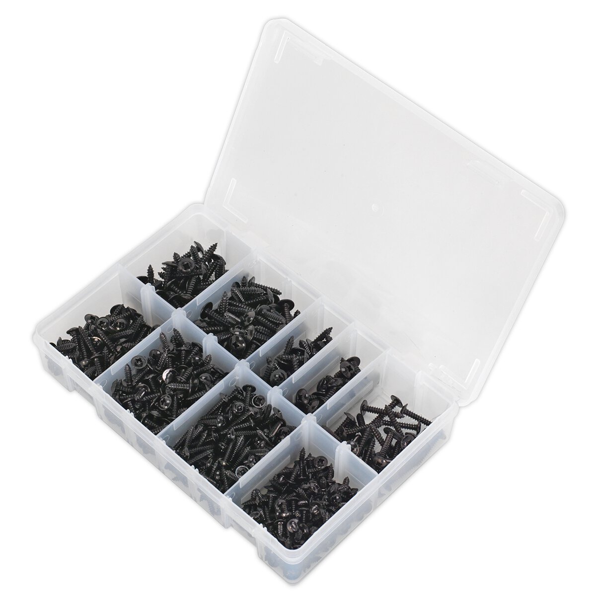Self Tapping Screw Assortment 700pc Flanged Head BS 4174