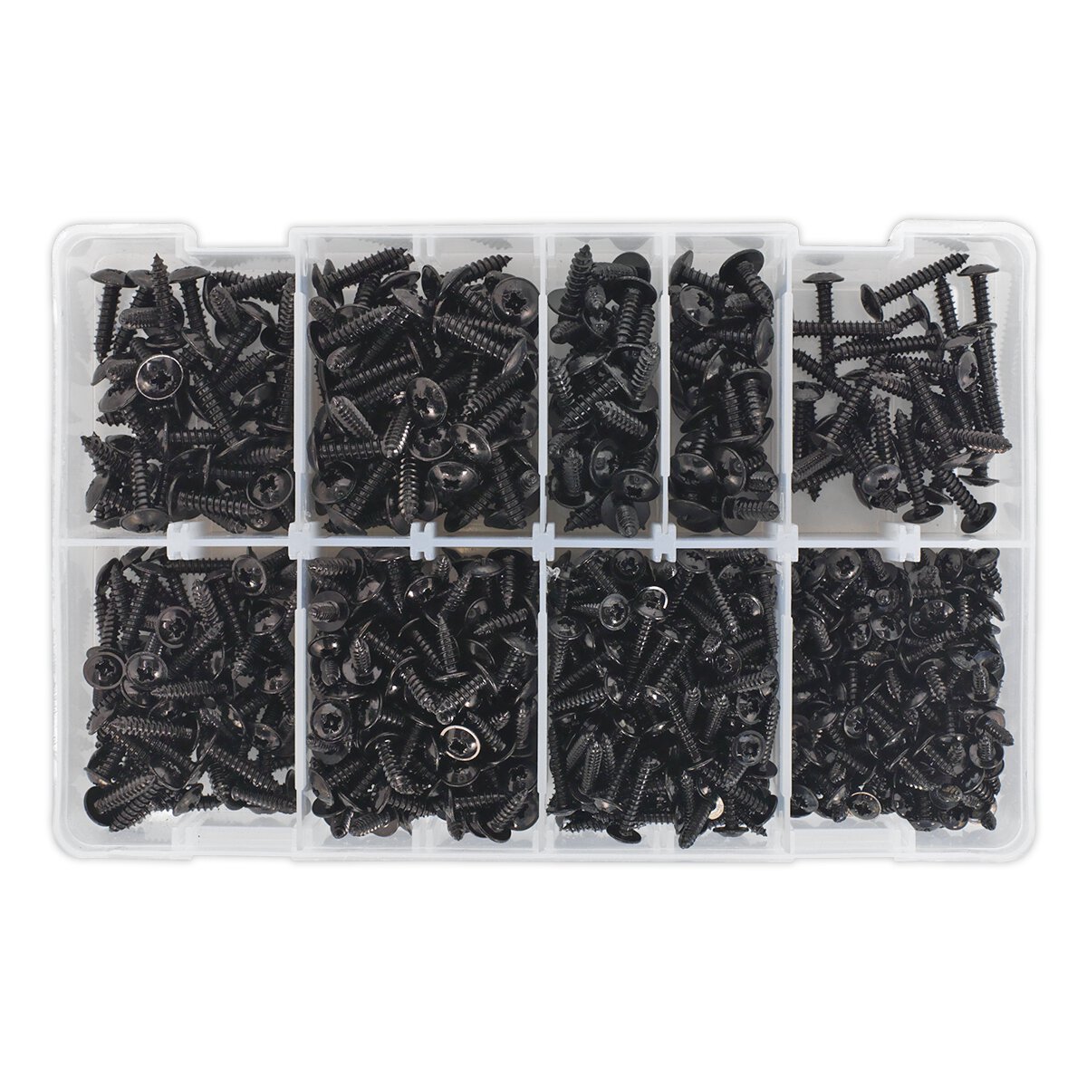 Self Tapping Screw Assortment 700pc Flanged Head BS 4174