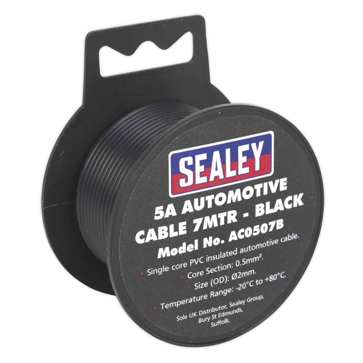 Automotive Cable Thick Wall 5A 7m Black