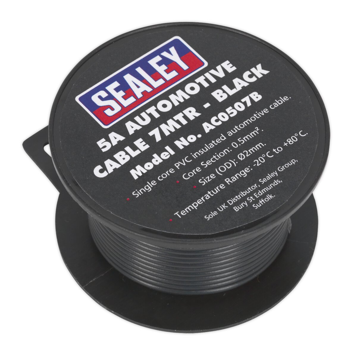 Automotive Cable Thick Wall 5A 7m Black
