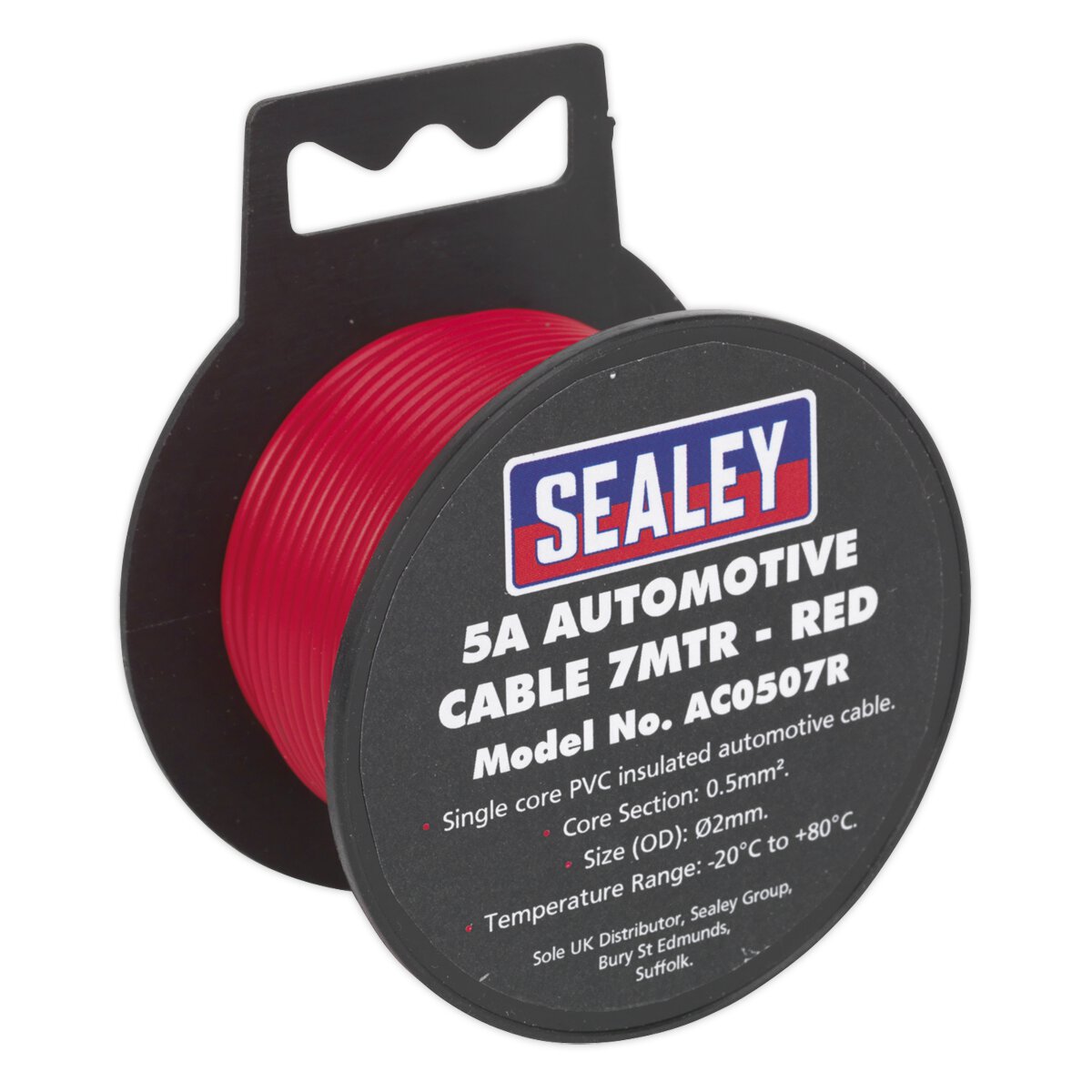 Automotive Cable Thick Wall 5A 7m Red