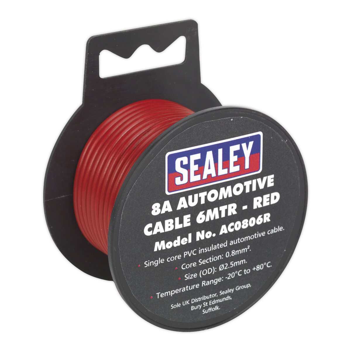 Automotive Cable Thick Wall 8A 6m Red