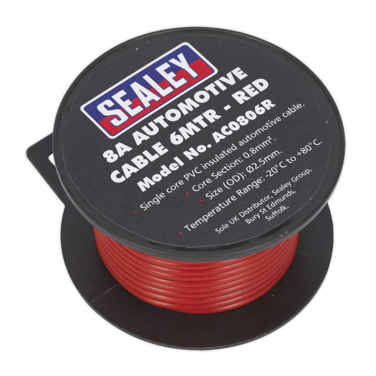 Automotive Cable Thick Wall 8A 6m Red