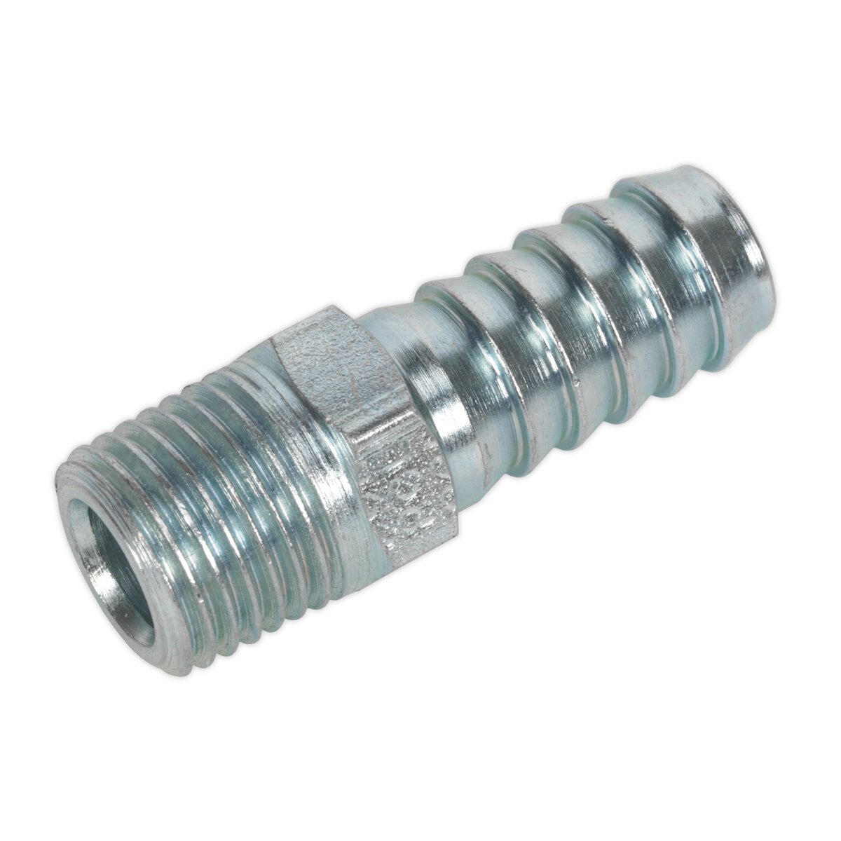 Screwed Tailpiece Male 1/4"BSPT - 3/8" Hose Pack of 5