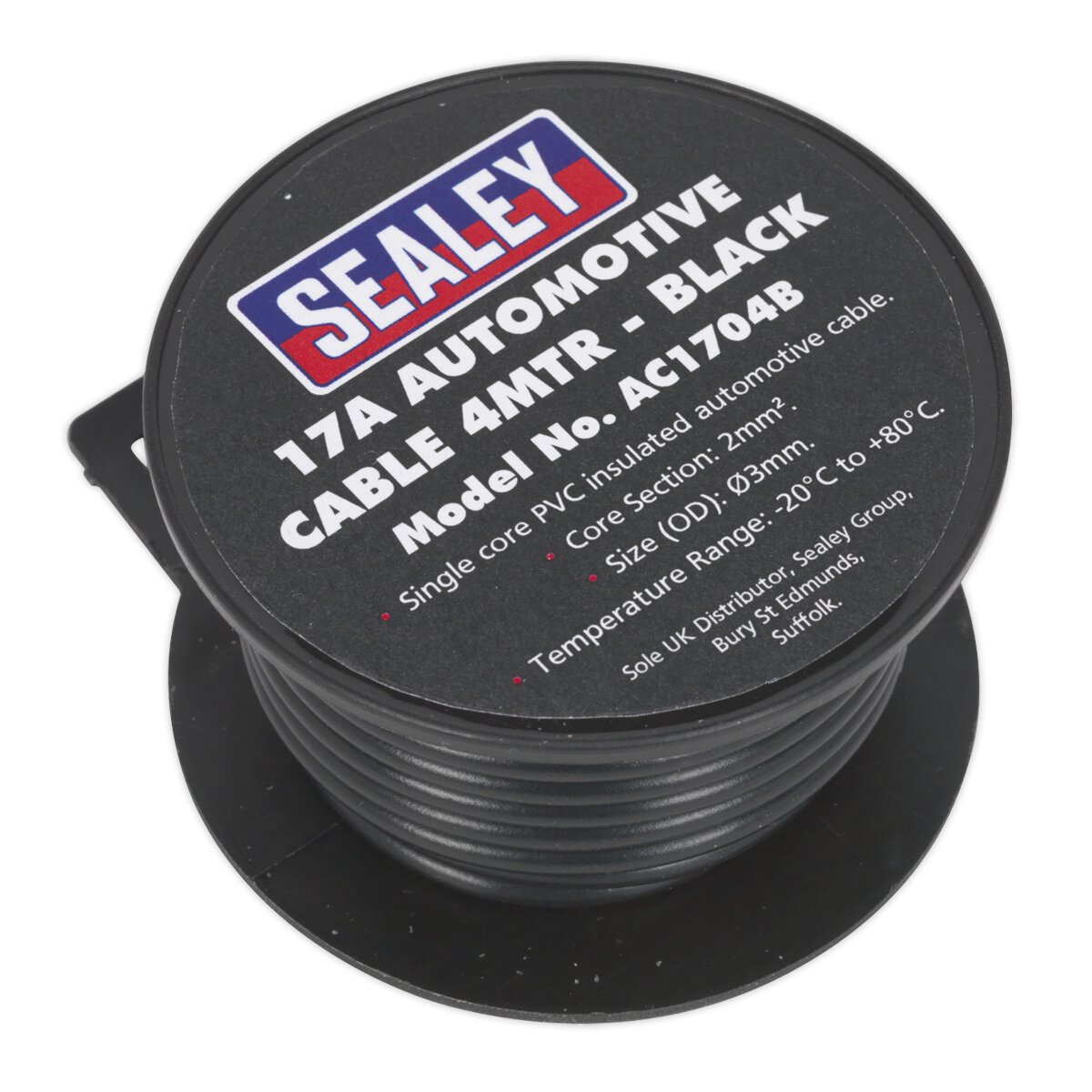 Automotive Cable Thick Wall 17A 4m Black