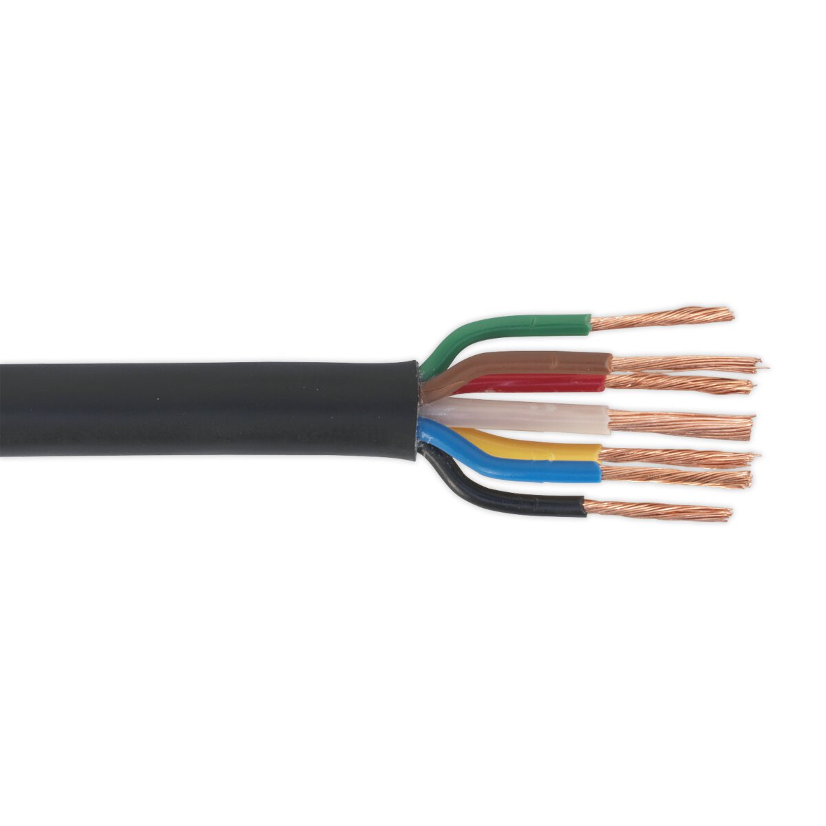 Automotive Cable Thin Wall 6 x 1mm² 32/0.20mm, 1 x 2mm² 28/0.30mm 30m Black