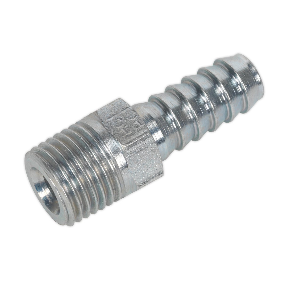 Screwed Tailpiece Male 1/4"BSPT - 5/16" Hose Pack of 5