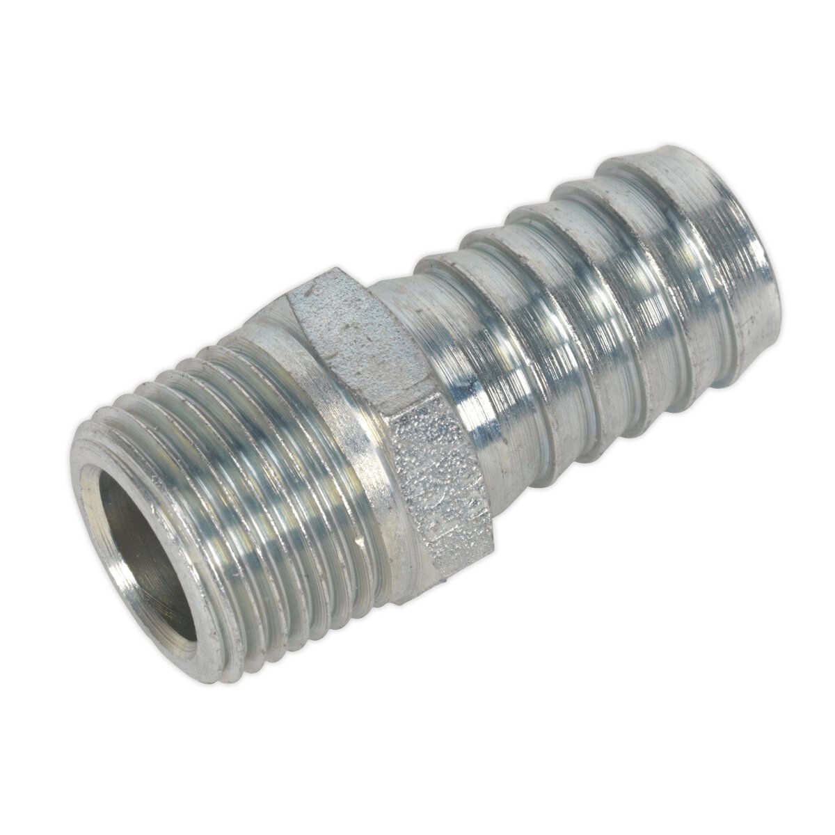 Screwed Tailpiece Male 3/8"BSPT - 1/2" Hose Pack of 5