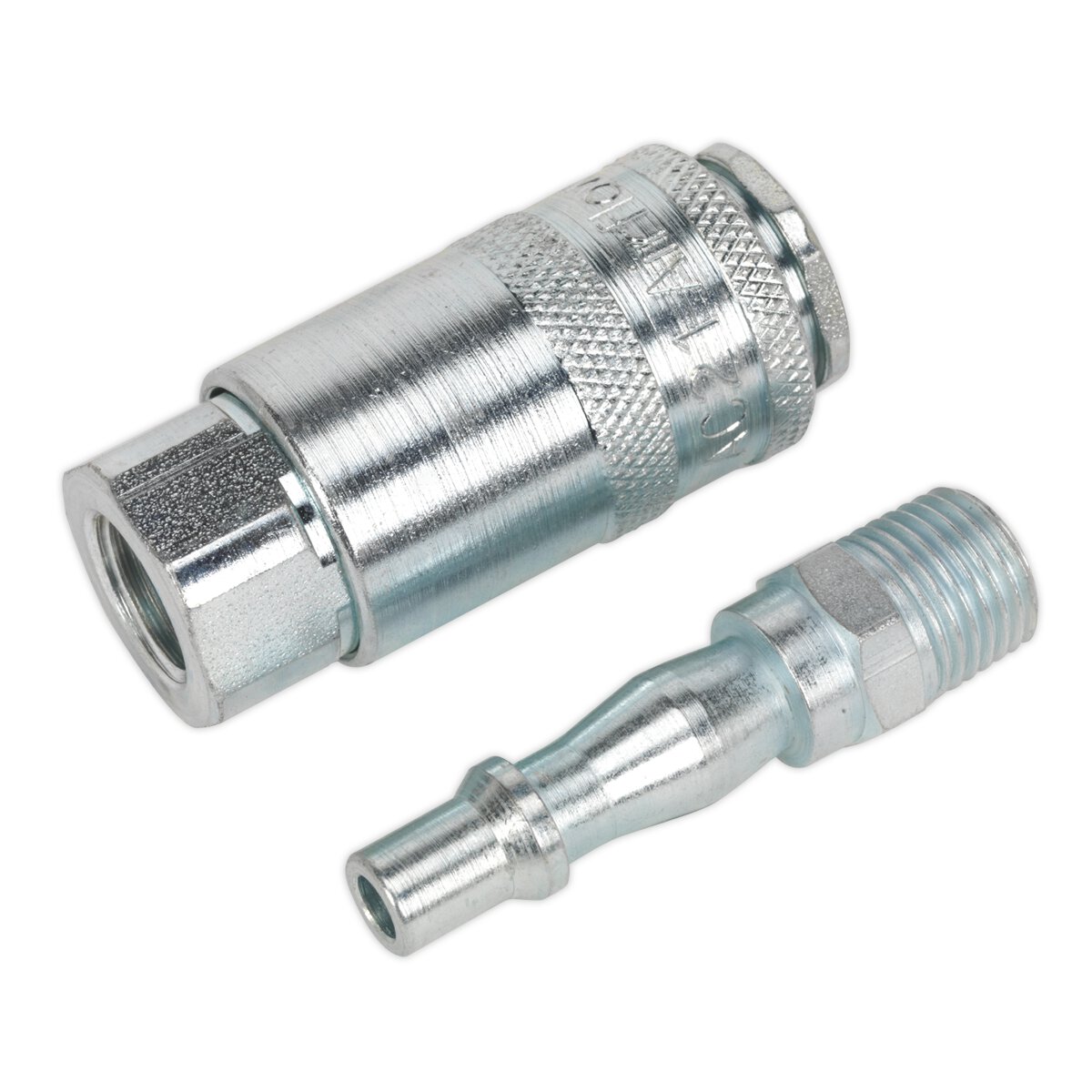 Air Tool Coupling Kit 2pc 1/4"BSP