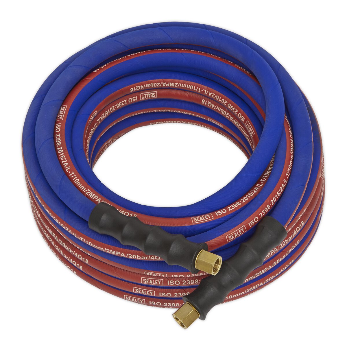 Air Hose 10m x Ø8mm with 1/4"BSP Unions Extra-Heavy-Duty