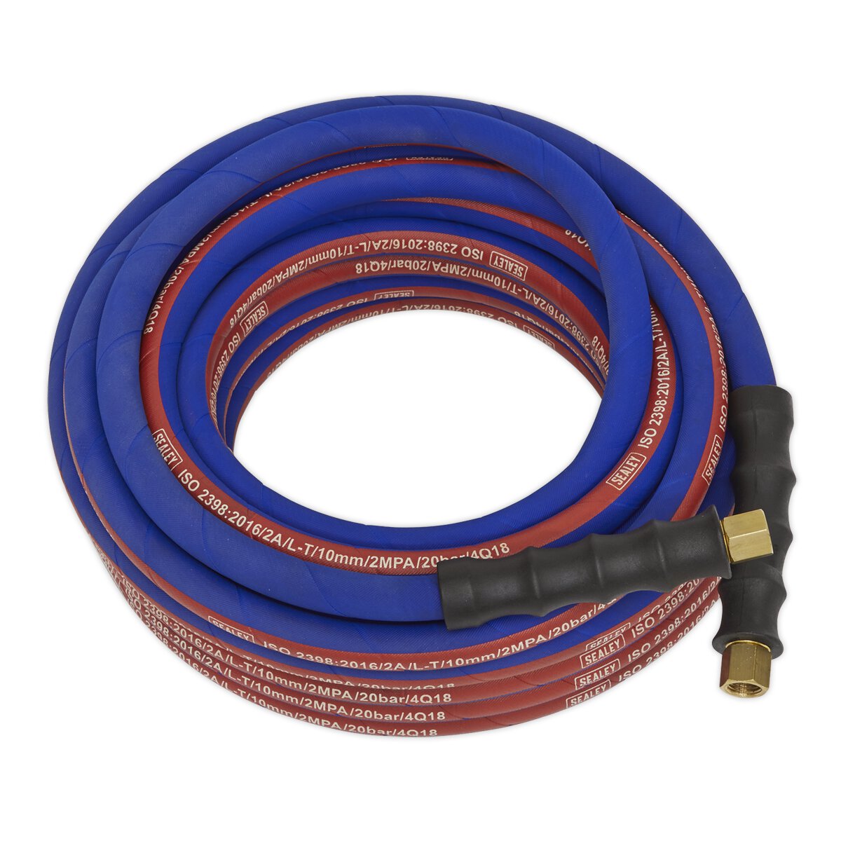 Air Hose 10m x Ø8mm with 1/4"BSP Unions Extra-Heavy-Duty