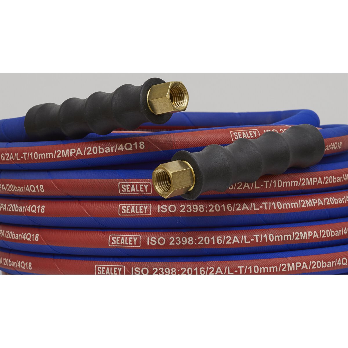 Air Hose 10m x Ø8mm with 1/4"BSP Unions Extra-Heavy-Duty