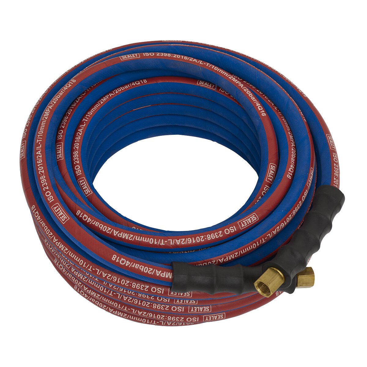 Air Hose 15m x Ø10mm with 1/4"BSP Unions Extra-Heavy-Duty