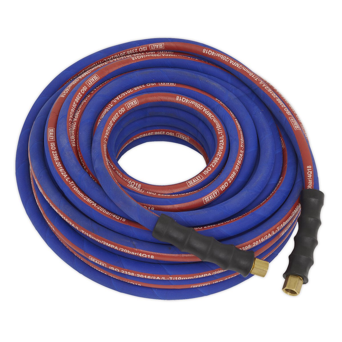 Air Hose 20m x Ø10mm with 1/4"BSP Unions Extra-Heavy-Duty