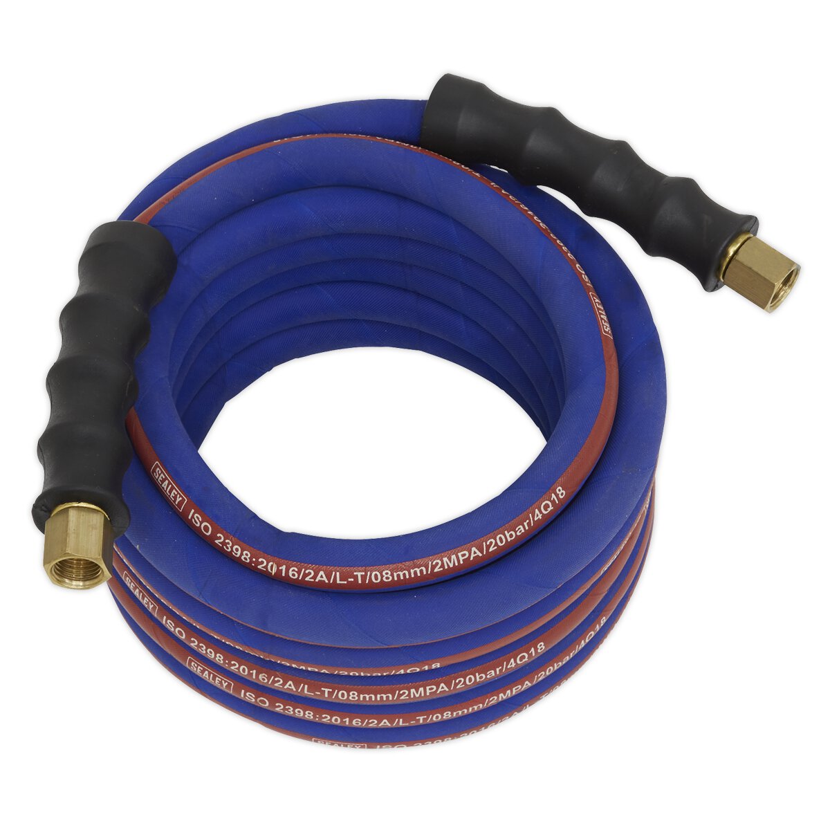 Air Hose 5m x Ø8mm with 1/4"BSP Unions Extra Heavy-Duty