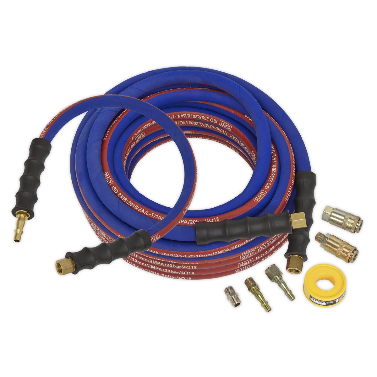 Air Hose Kit Heavy-Duty 15m x Ø10mm with Connectors