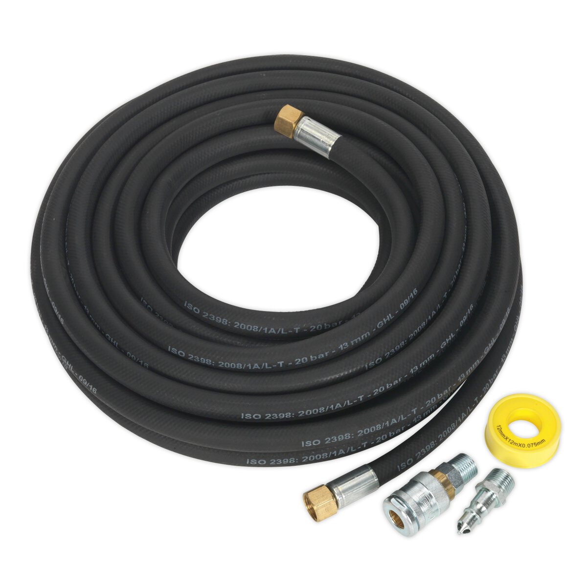 Air Hose Kit 15m x Ø13mm High Flow with 100 Series Adaptors