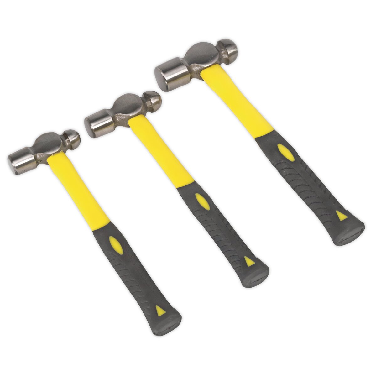 Ball Pein Hammer Set 3pc with Fibreglass Shaft