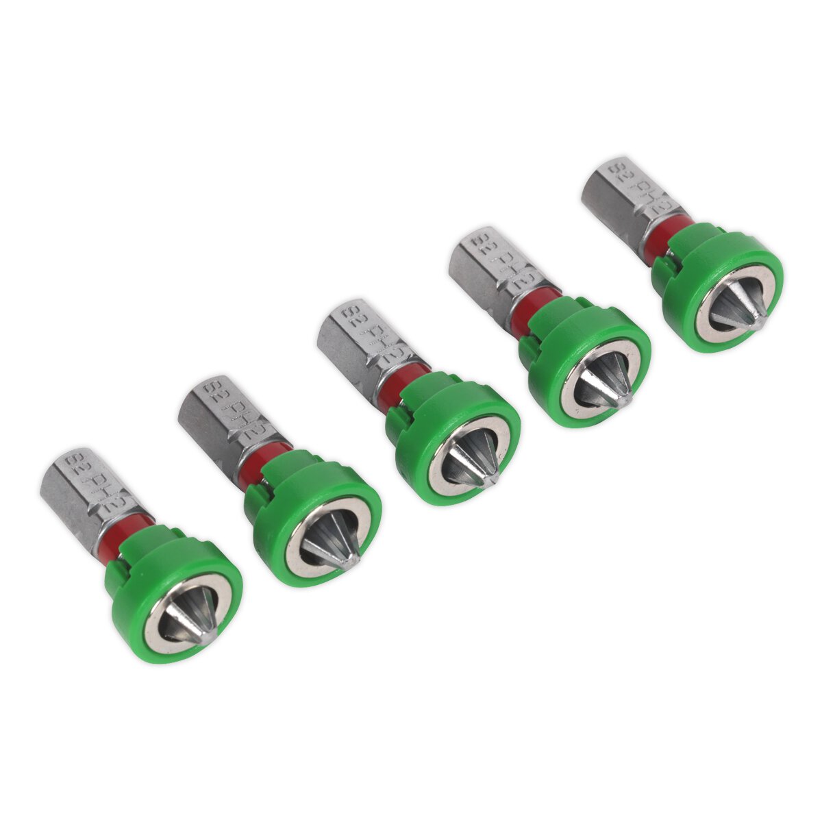 Power Tool Bit Phillips #2 with Magnetic Holder S2 25mm Pack of 5