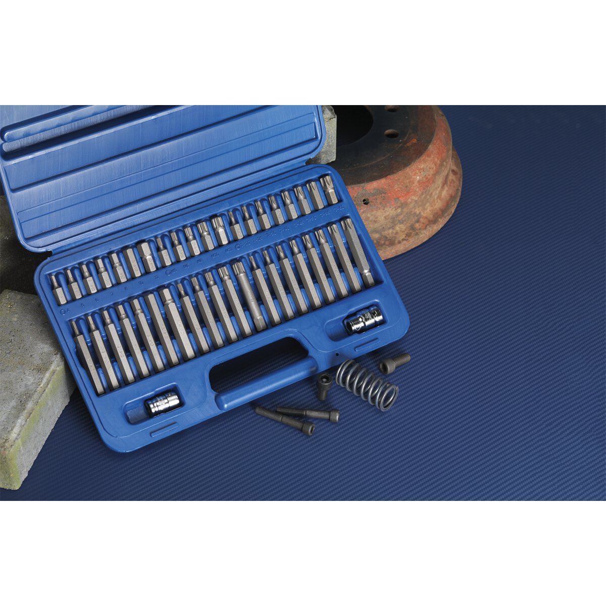 TRX-Star*/Hex/Spline Bit Set 42pc 3/8" & 1/2"Sq Drive