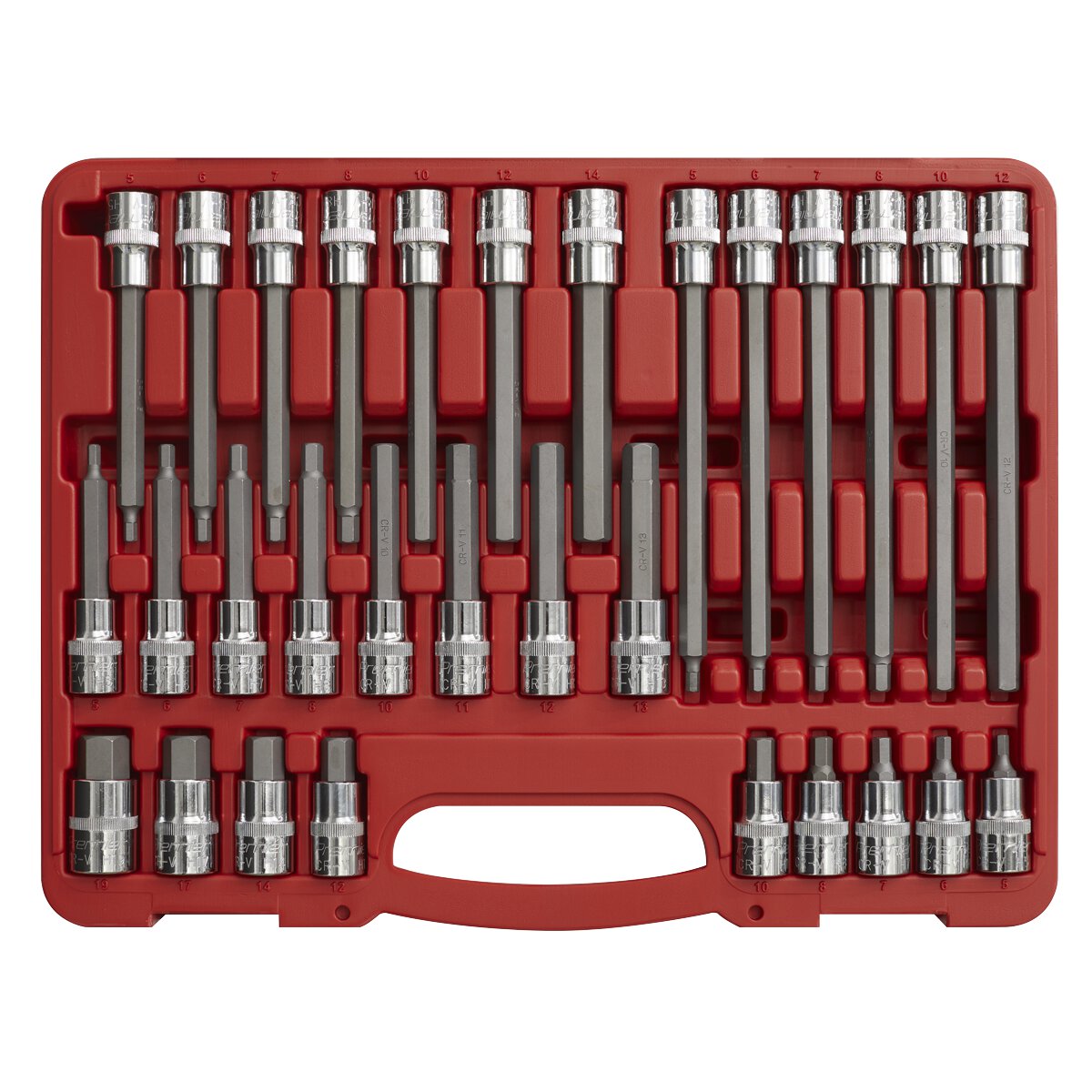 Hex Socket Bit Set 30pc 1/2"Sq Drive