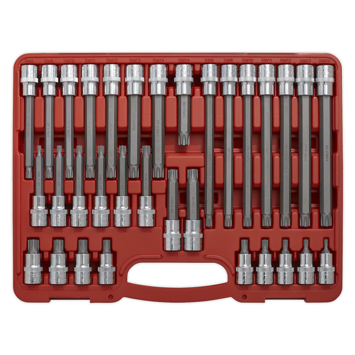 Ribe Socket Bit Set 32pc 1/2"Sq Drive