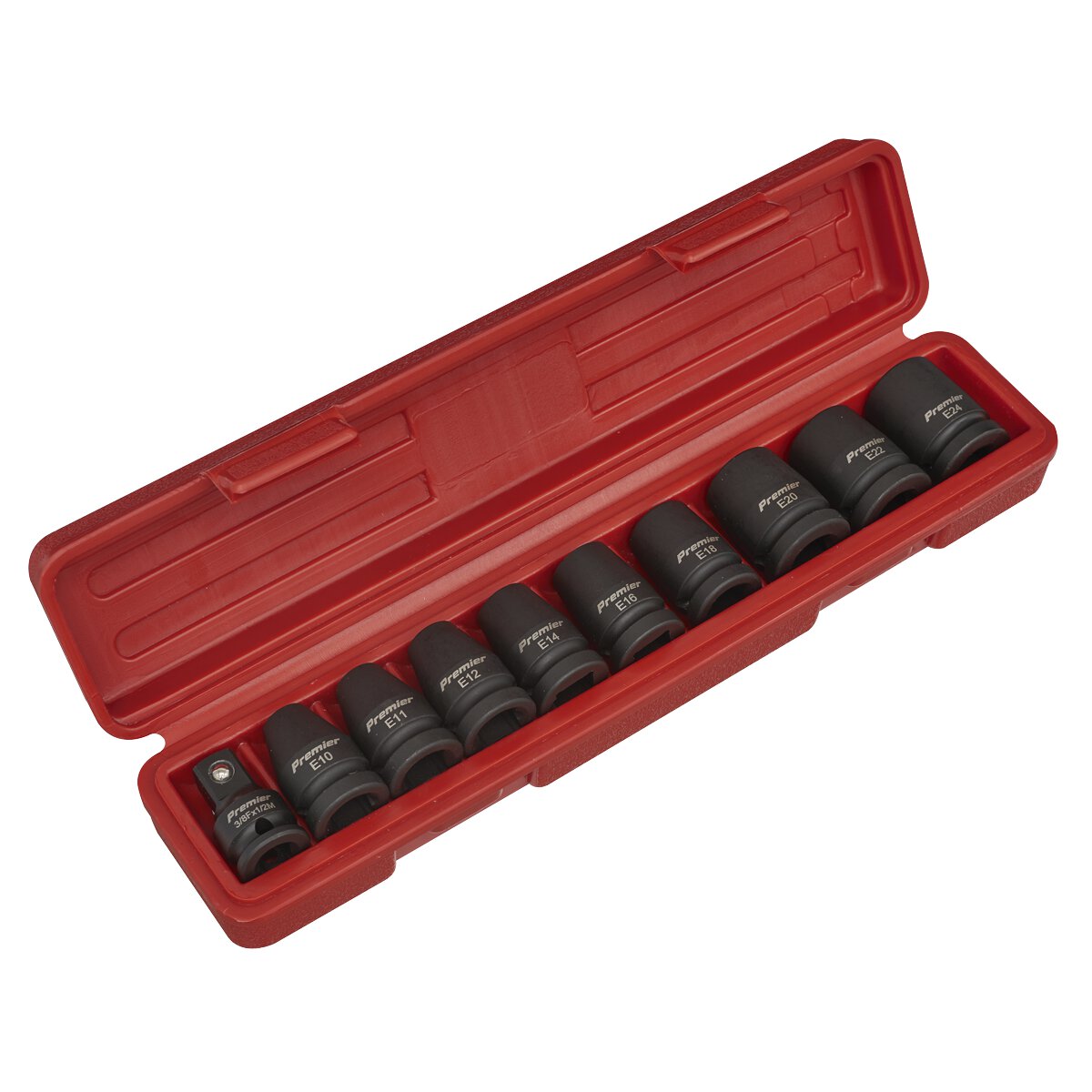 Impact TRX-Star* Female Socket Set 10pc 1/2"Sq Drive