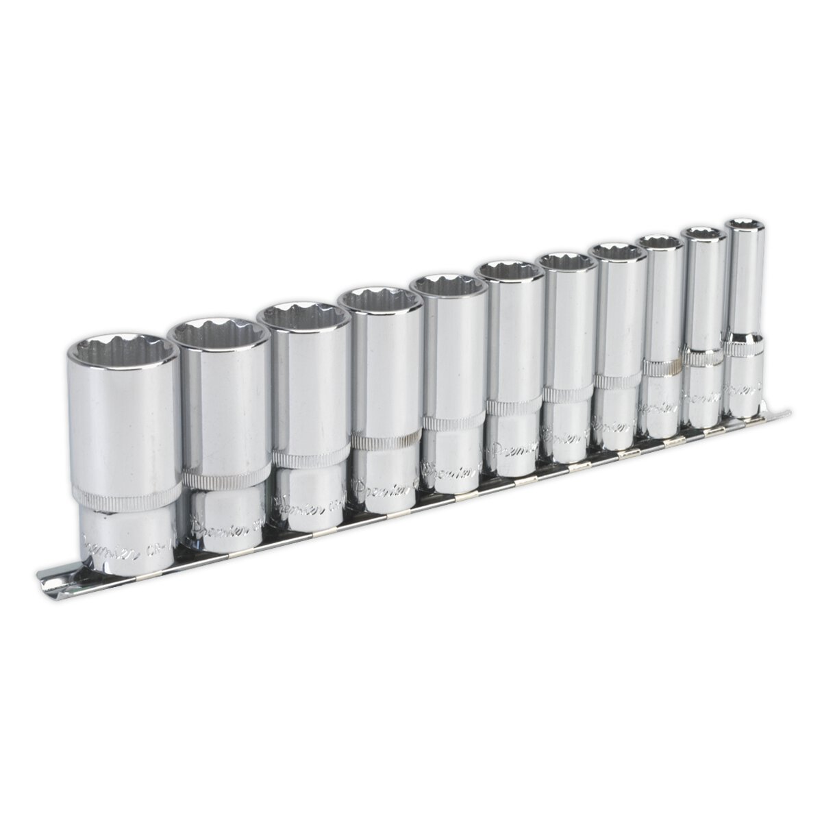 Socket Set 11pc 3/8"Sq Drive 12pt Deep WallDrive® Imperial