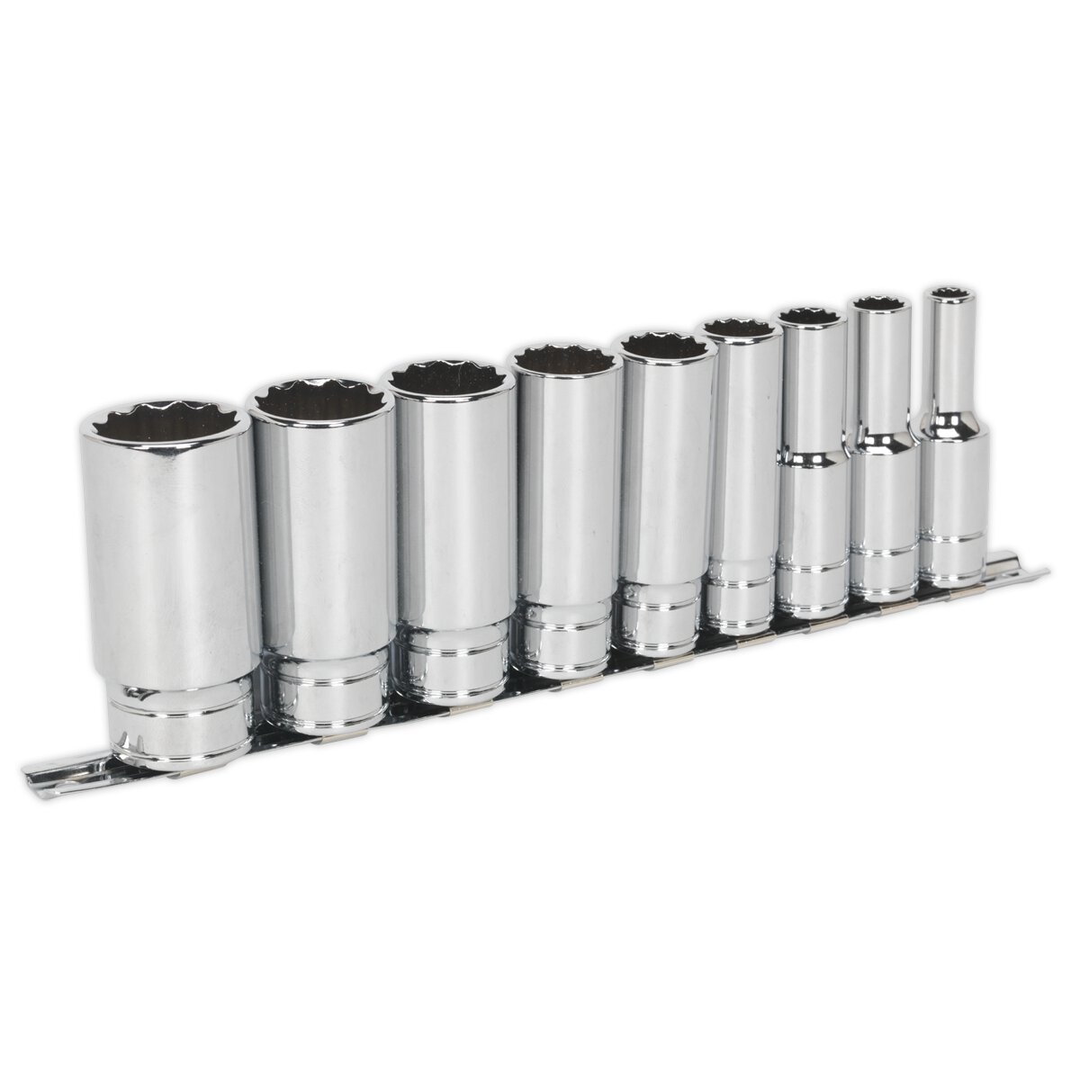 Socket Set 9pc 1/2"Sq Drive Deep Whitworth