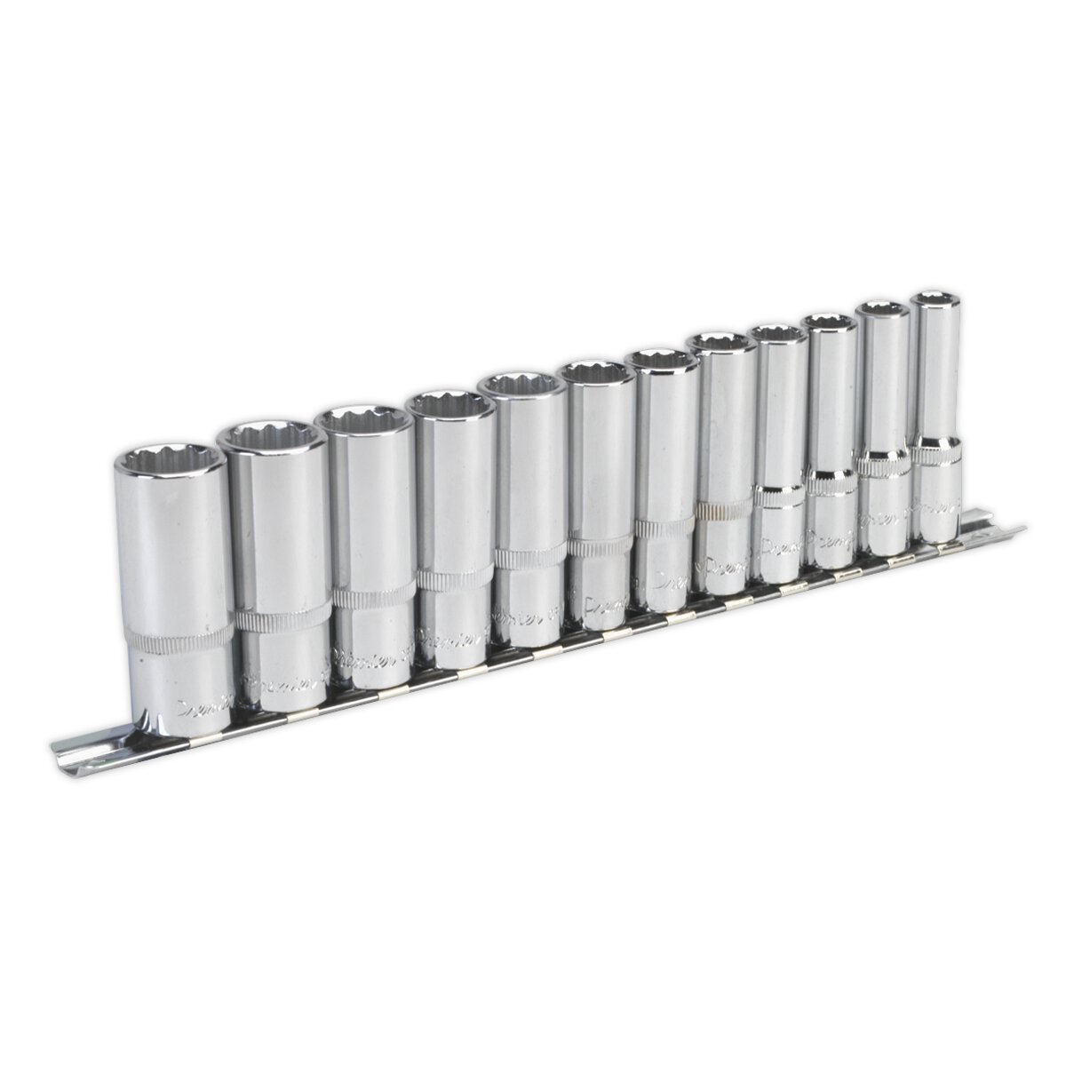 Socket Set 12pc 3/8"Sq Drive 12pt Deep WallDrive® Metric