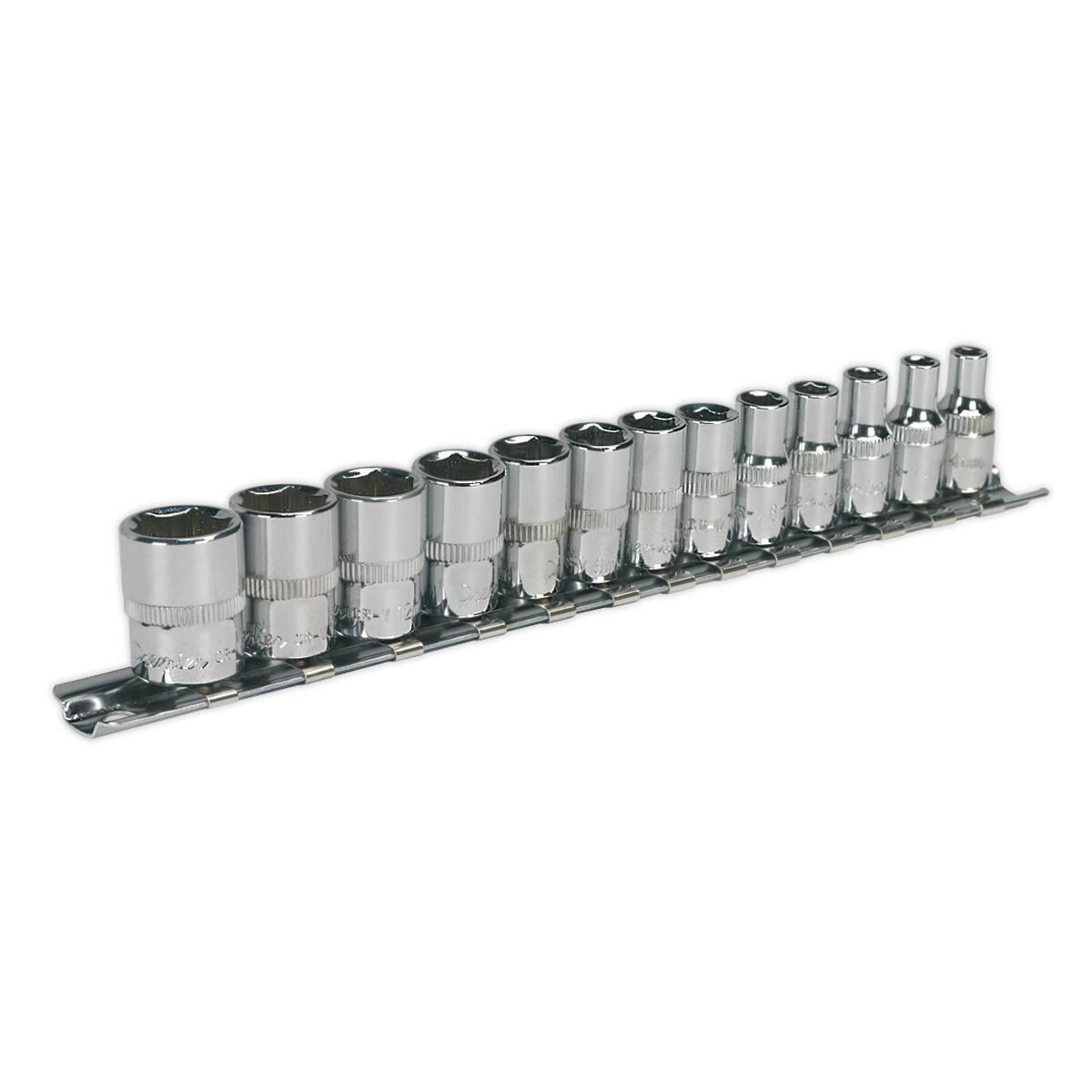 Socket Set 13pc 1/4"Sq Drive 6pt WallDrive® - Metric