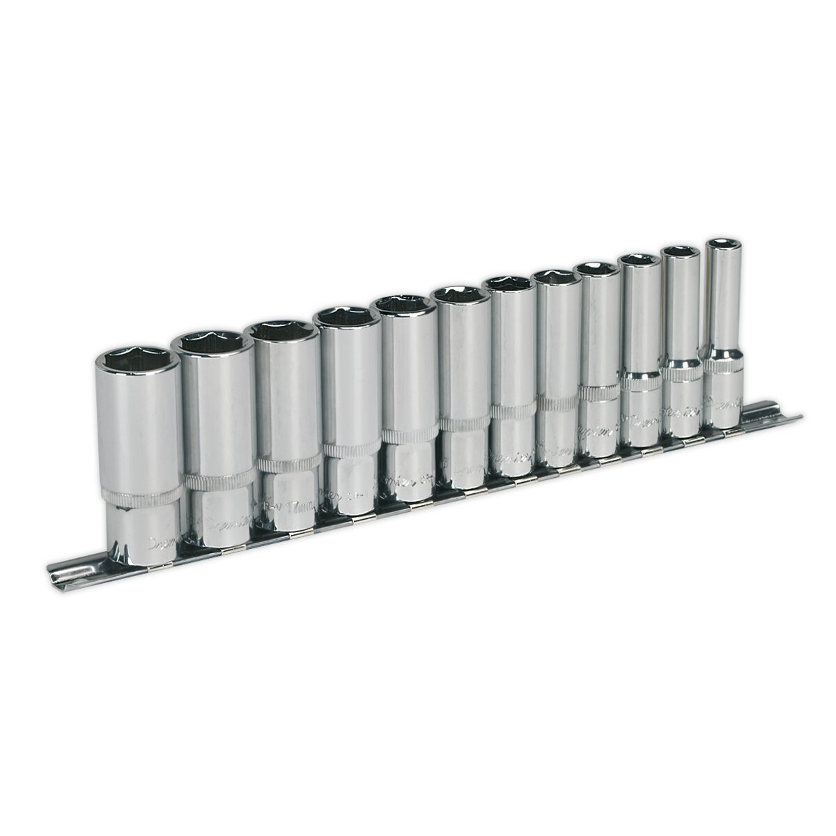 Socket Set 12pc 3/8"Sq Drive 6pt Deep WallDrive® Metric