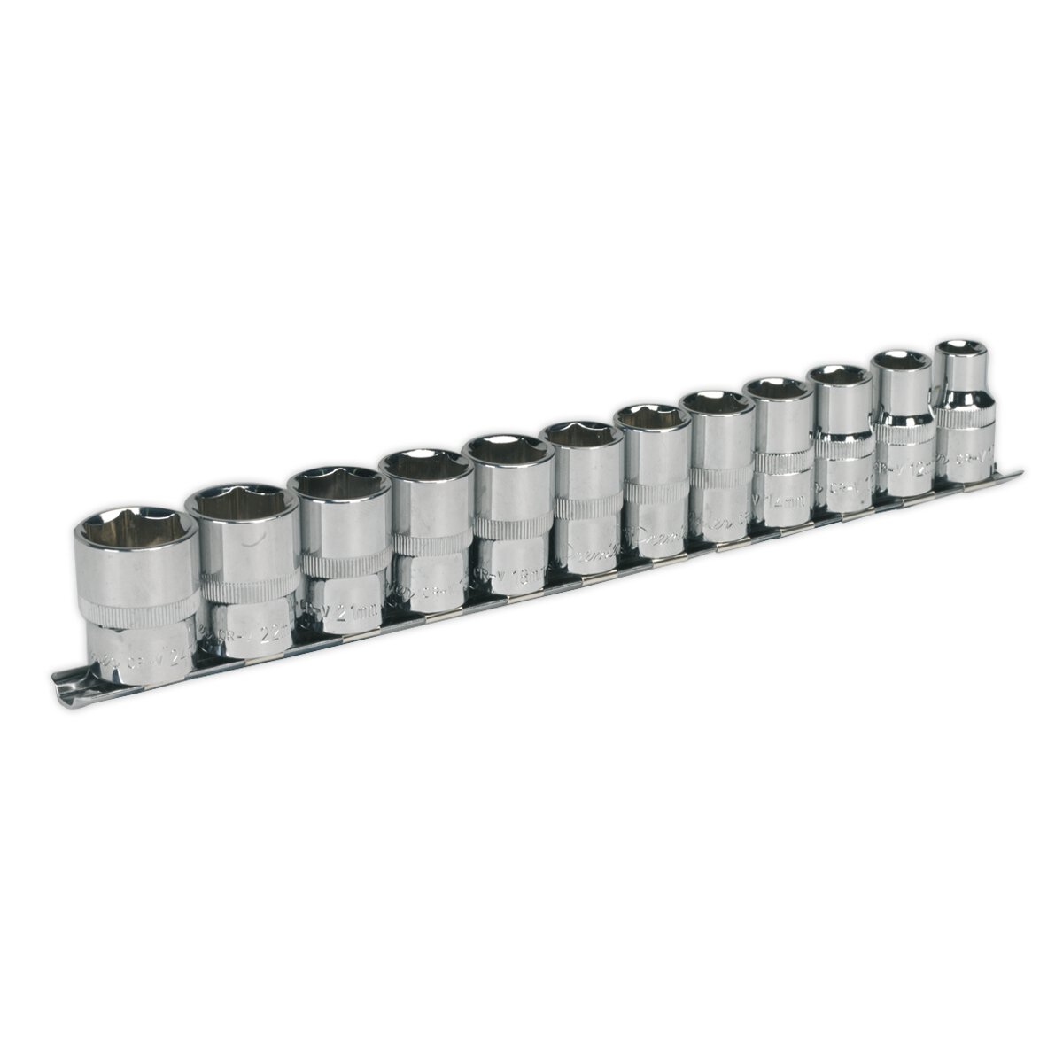 Socket Set 12pc 1/2"Sq Drive 6pt WallDrive® Metric