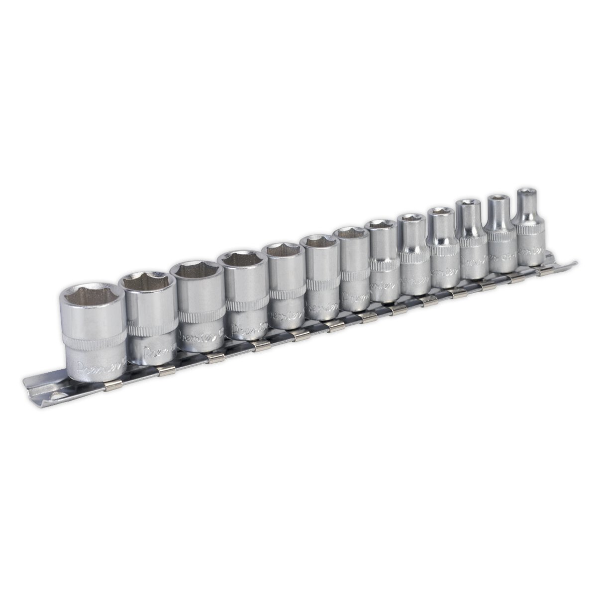 Socket Set 13pc 1/4"Sq Drive 6pt WallDrive® - Metric