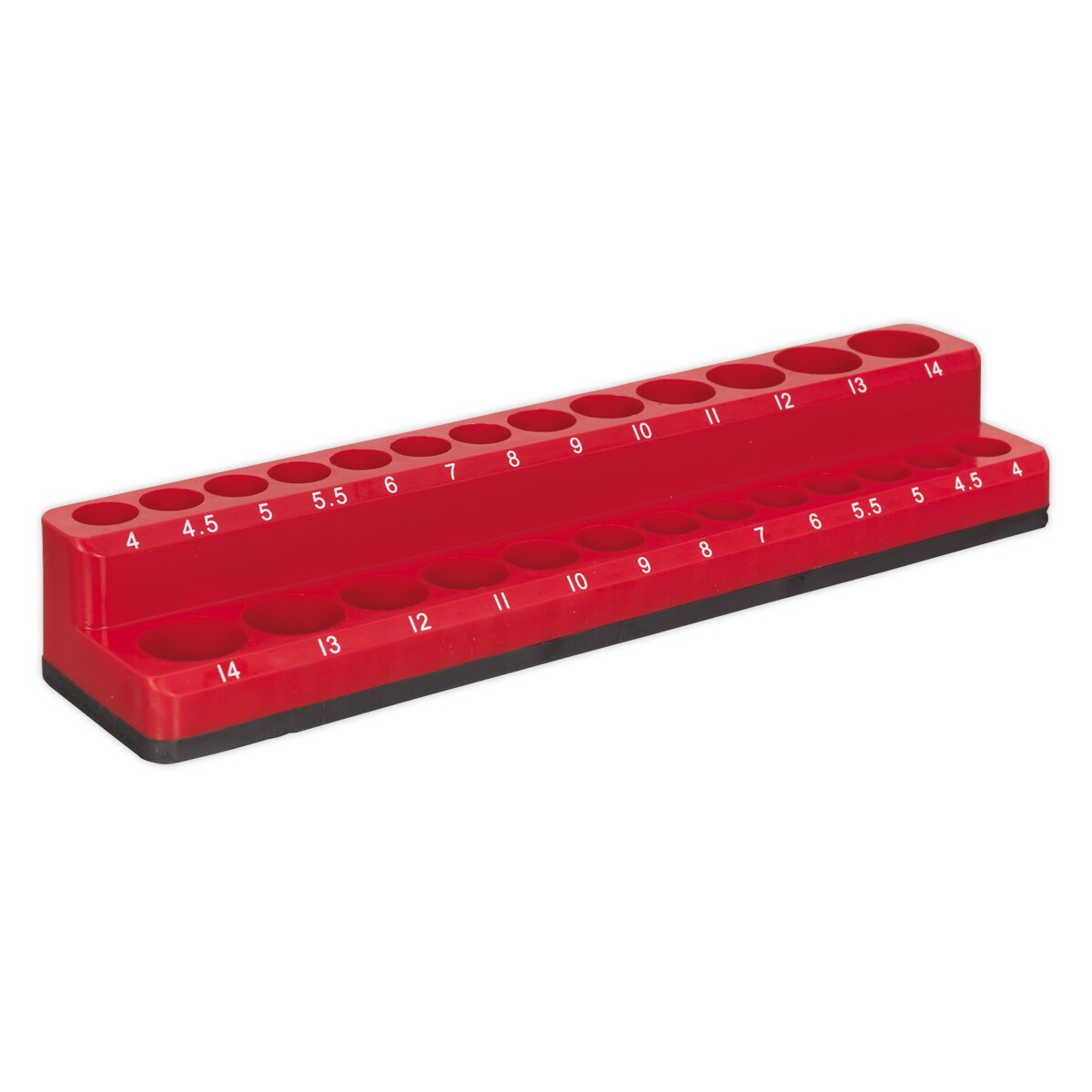Socket Holder Magnetic 1/4"Sq Drive Capacity 26 Sockets