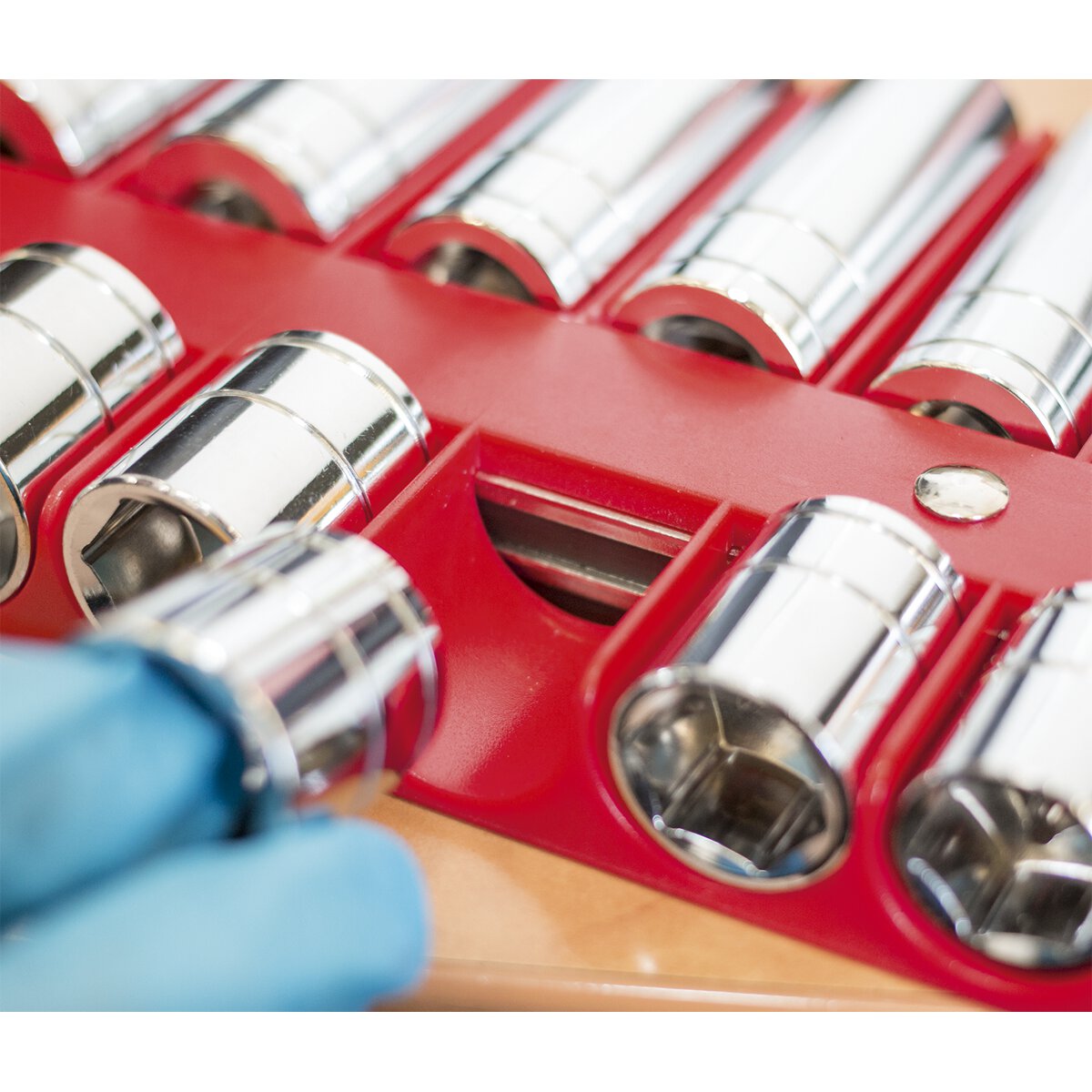 Socket Retaining Tray Magnetic 3/8"Sq Drive Capacity 28 Sockets