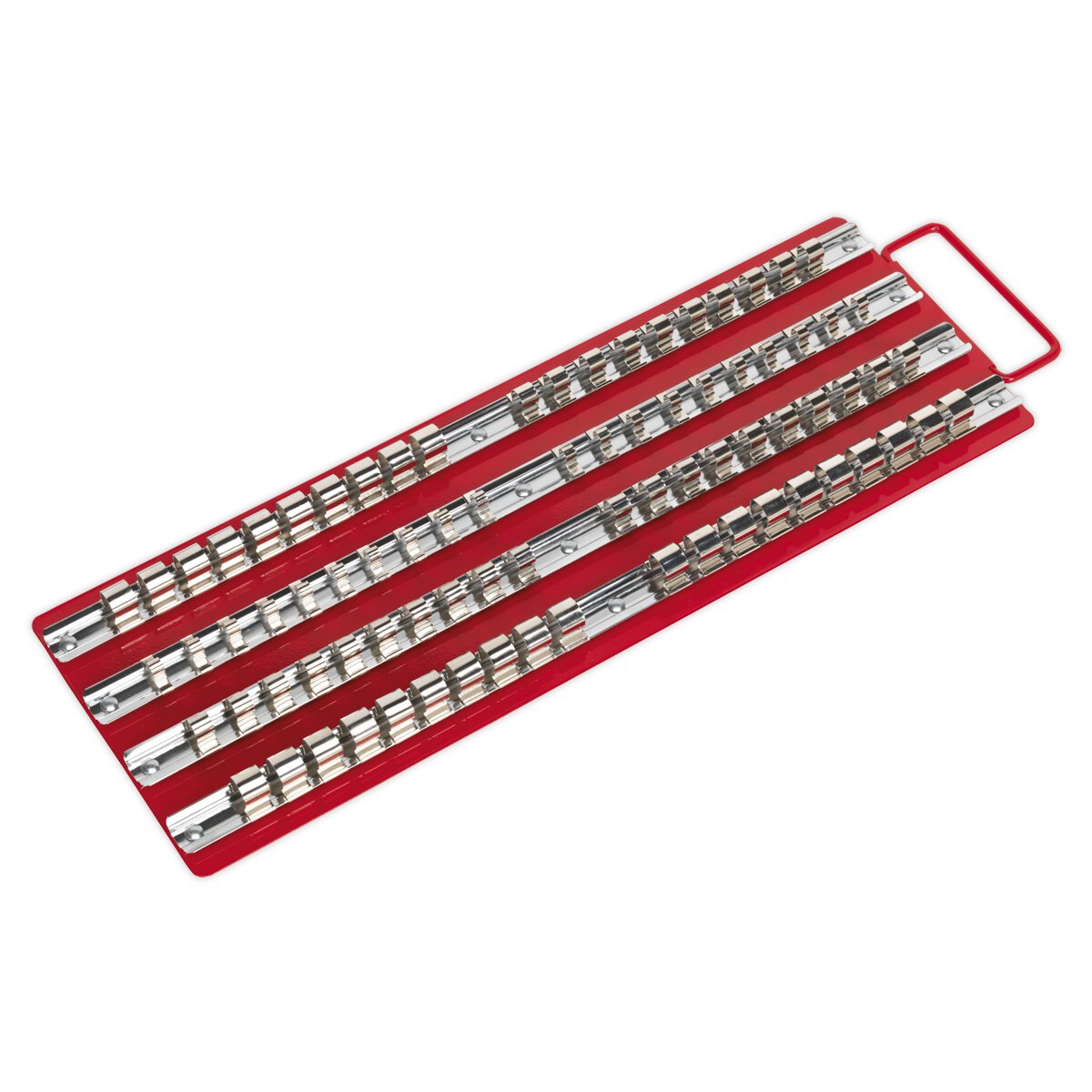 Socket Rail Tray Red 1/4", 3/8" & 1/2"Sq Drive