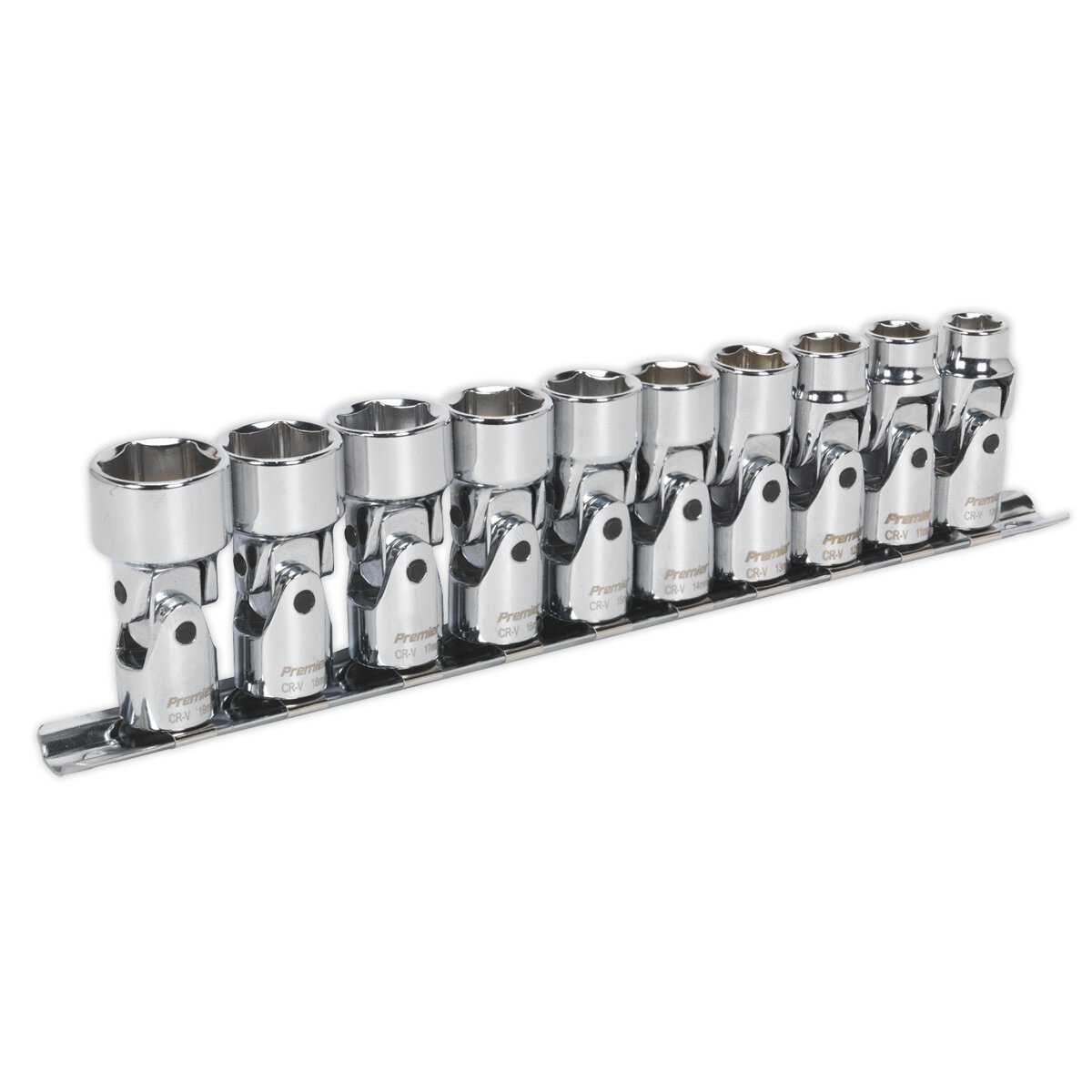 Universal Joint Socket Set 10pc 3/8"Sq Drive 6pt WallDrive® Metric