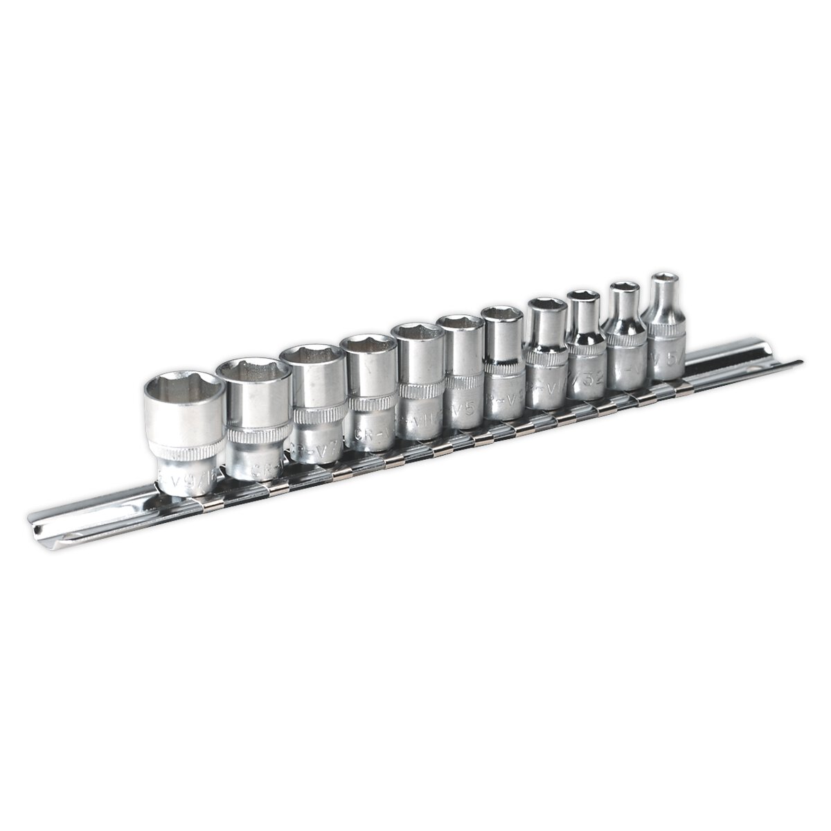 Socket Set 11pc 1/4"Sq Drive 6pt WallDrive® Imperial