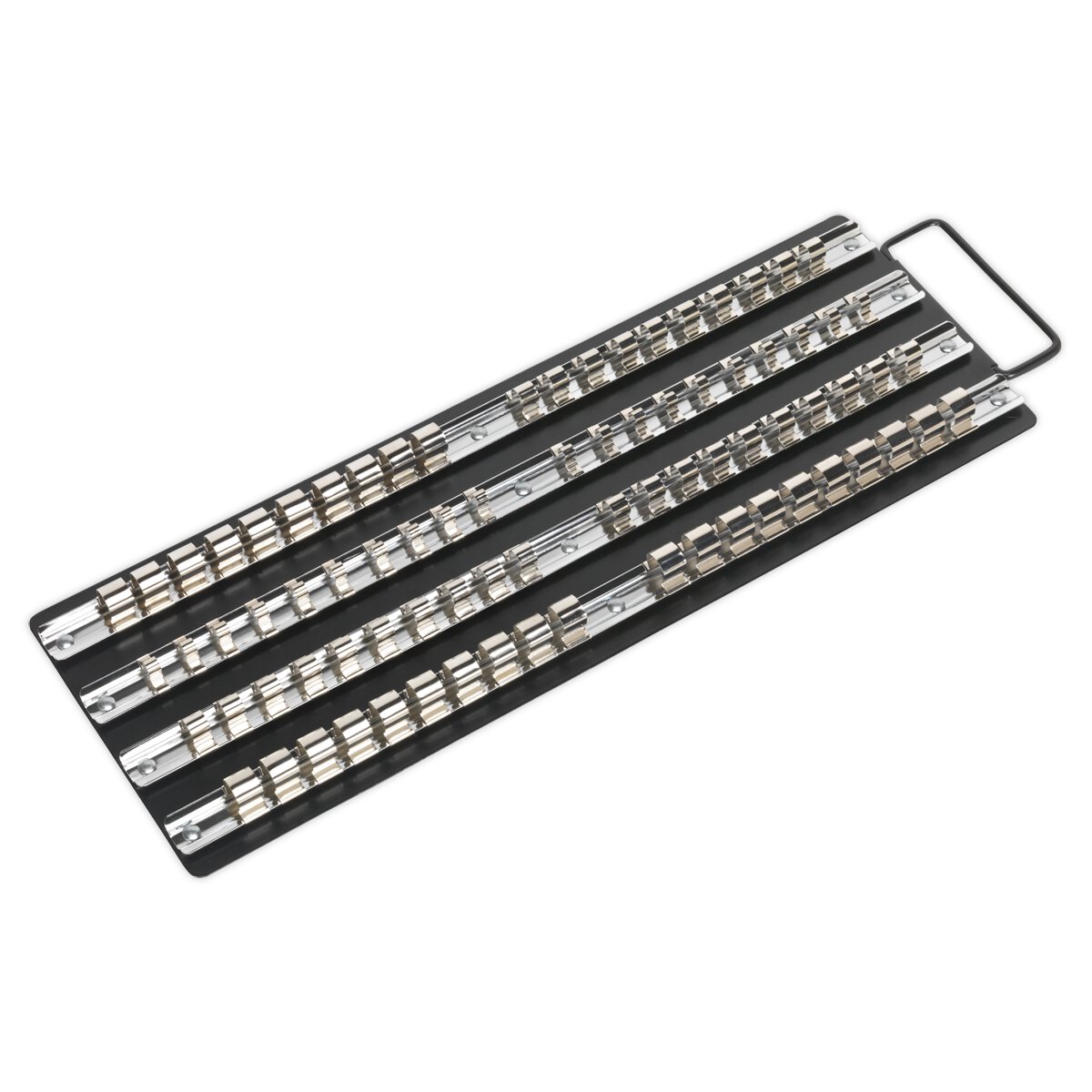 Socket Rail Tray Black 1/4", 3/8" & 1/2"Sq Drive