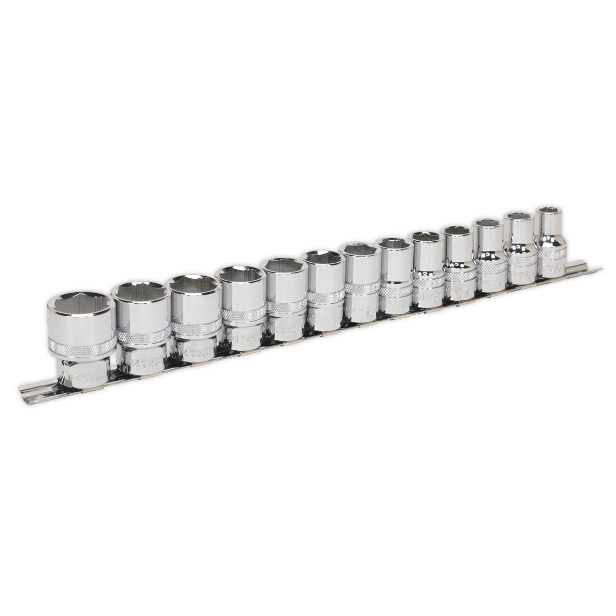 Socket Set 13pc 1/2"Sq Drive Lock-On™ 6pt Metric