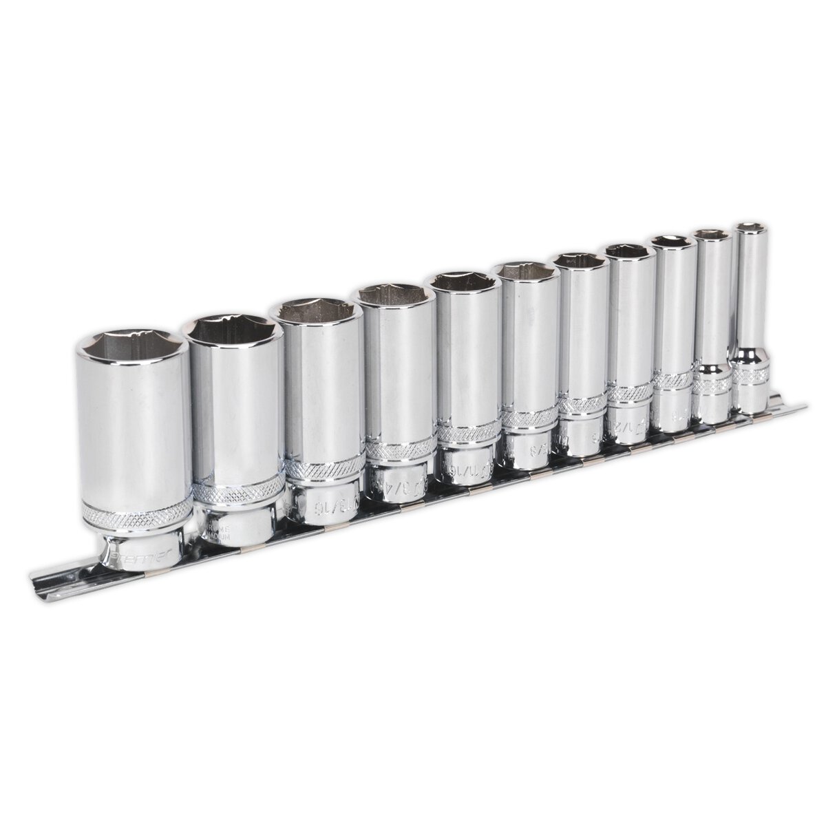 Socket Set 11pc 3/8"Sq Drive Deep Lock-On™ 6pt Imperial