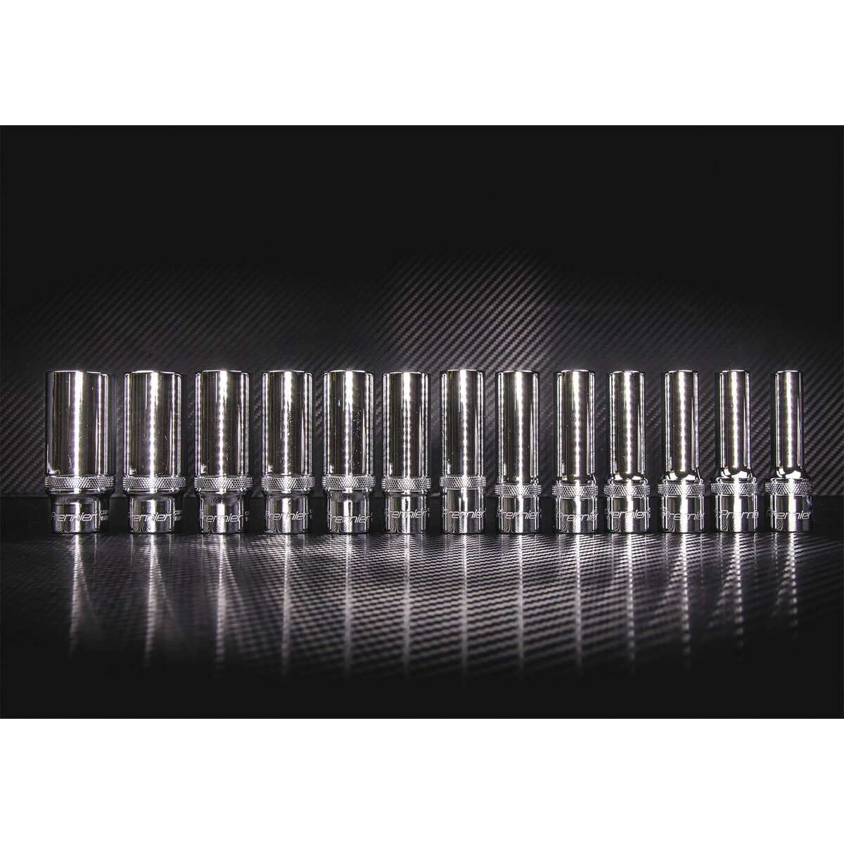 Socket Set 13pc 1/2"Sq Drive Deep Lock-On™ 6pt Metric