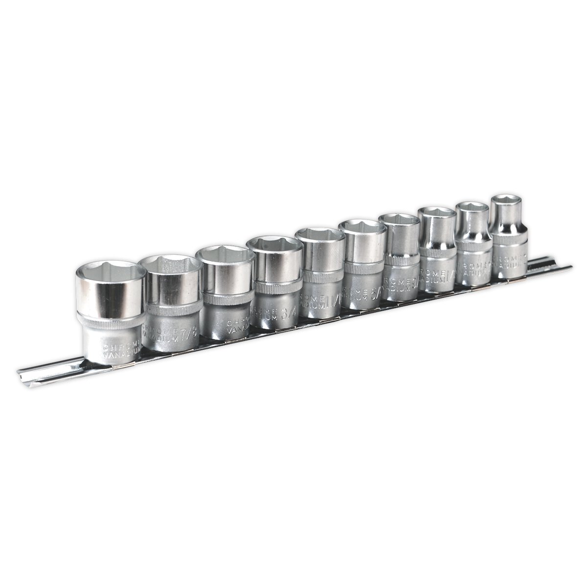 Socket Set 10pc 1/2"Sq Drive 6pt WallDrive® Imperial